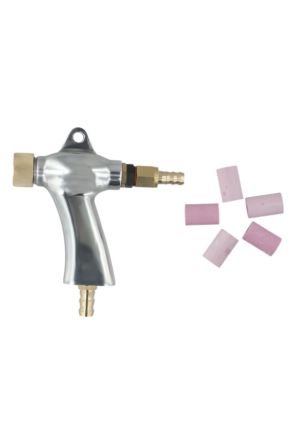 Sandblasting Tool Kit With 5 Ceramic Nozzles For Effective Blasting And Polishing Of Metal And Glass With Aluminum Alloy Build
