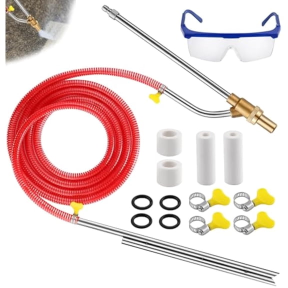Sandblastkit Pro Pressure Washer, Pro Sandblastkit, Pressure Washer Sandblasting Kit, Wet Abrasive Sandblaster Attachment with Replacement Nozzle Tips, 1/4 Inch Quick Disconnect 5000 Psi (B)