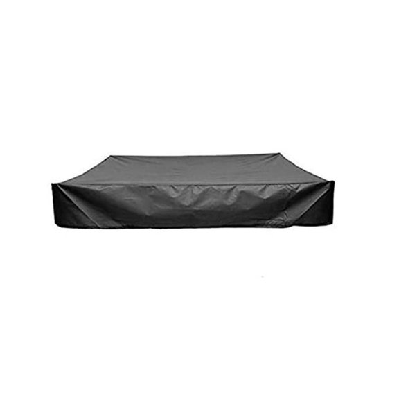 Sandbox Cover, Heavy Duty Waterproof Sand Box Cover, Suitable Use as Kids' Outdoor Square Sandbox Lid (Black,120*120*20cm), Only Cover