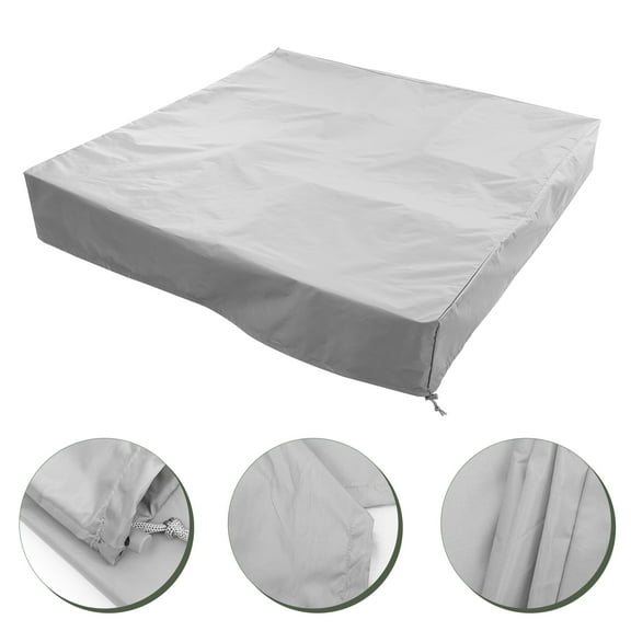 Pawsdot Waterproof Sandbox Cover Grey Polyester Taffeta Outdoor Protection
