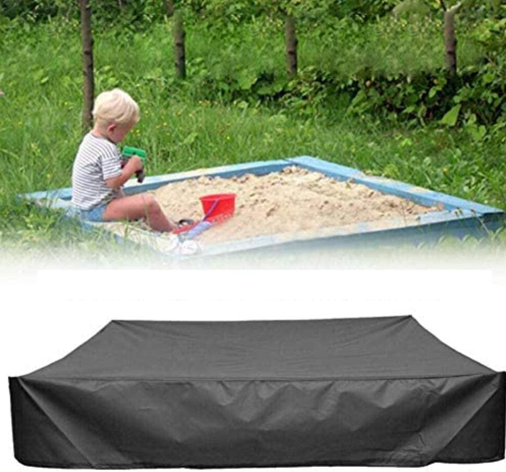 Sandbox Cover Square Waterproof Sandpit Cover with Drawstring Tool ...