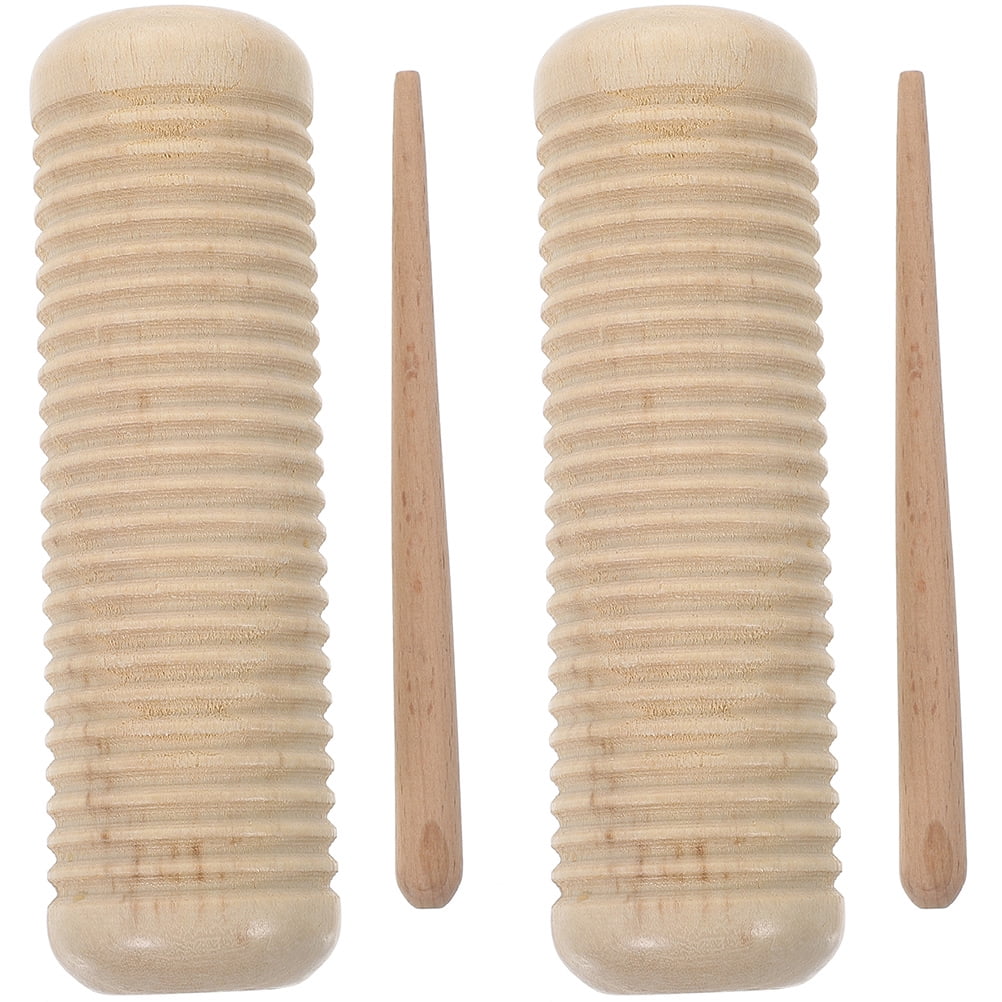 Sandbox Guiro Instrument Sounds Wooden Playset Percussion Instruments