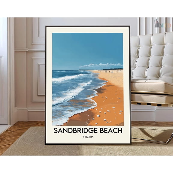 Sandbridge Beach Virginia Poster Unframed Paper Print