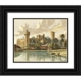 thumbnail image 1 of Sandby, P. 18x15 Black Ornate Wood Framed with Double Matting Museum Art Print Titled - Warwick Castle, 1 of 4
