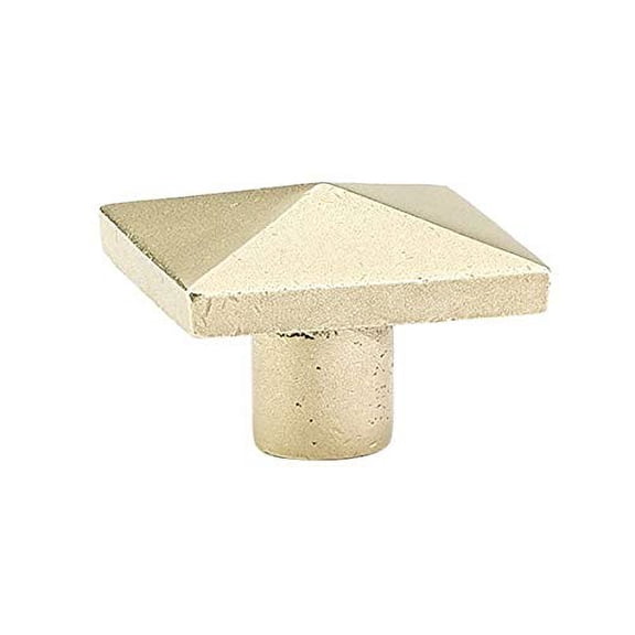 Sandcast Bronze Square Knob, 1-1/4", TWB