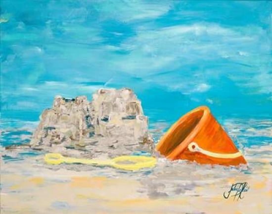 Sandcastles I Canvas Art - Julie DeRice (22 x 28)