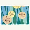 thumbnail image 1 of Jellybean Sanddollars and Waves Indoor/Outdoor Mat – 20"x30" Coastal Accent Rug, 1 of 2