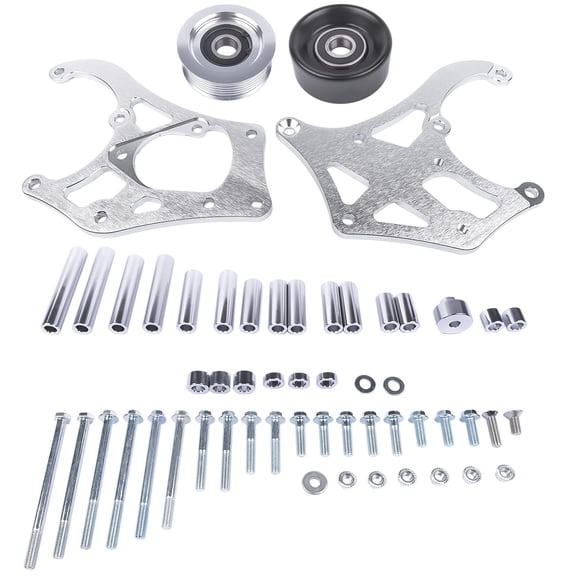 Sanden 508/709 A/C Compressor Bracket Kit for LS1/LS2/LS Truck/SUV - Aluminum Alloy - SKU: 30915945 - Engine Accessory