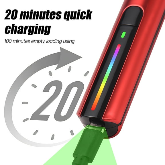 Sander,12 Sheet Sandpaper And Box Adjustable Usb 3 Speed Pen Sander 8pcs Head With 12 Head 3 With 8pcs Speed Adjustable Sander With Tool With Sander Tool Usb Pen Sander Detail Red and Black