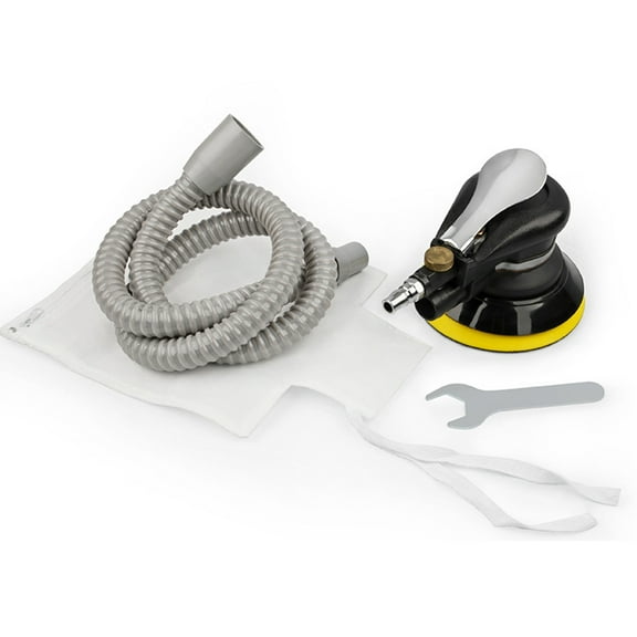 Sander 6'' Air Random Orbital Sander Heavy Duty Pneumatic Palm Sander With Hose And Bag Polishing Grinding Sanding For Car Metal Wood Wax Metal Work