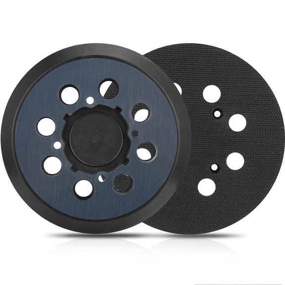 Sander Pad Replacement for, 2 Pack 5" 8 Hole Hook and Loop Orbital Sander Pad Compatible with DeWalt DWE6421 6421K DWE6423 6423K DCW210B Random Orbital Sanders (4 Screw Holes)