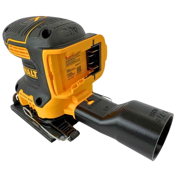 Sander Vacuum Adapter for DeWalt 1/4 Sheet Palm Sanders DCW200 DCW210 - Shop Vac Attachment for Dust Collection Reducer by 1058Designs (1-7/8")
