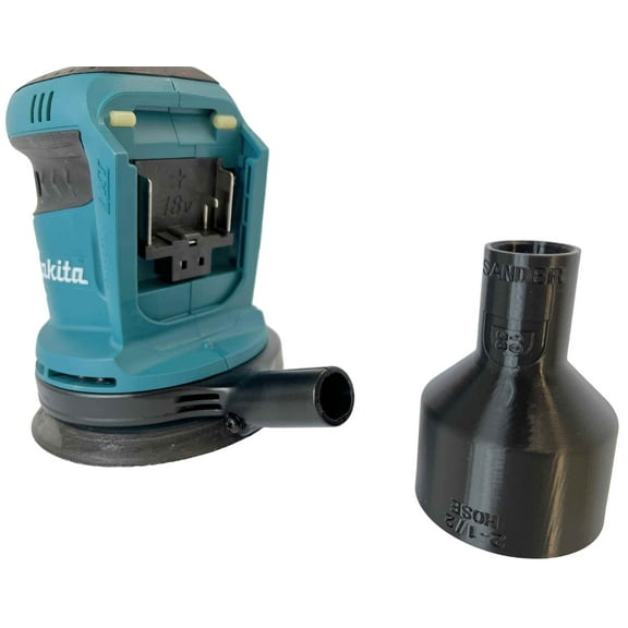 Sander Vacuum Adapter for most Makita Sanders - Shop Vac Attachment for Dust Collection Hose by 1058Designs (2-1/2")