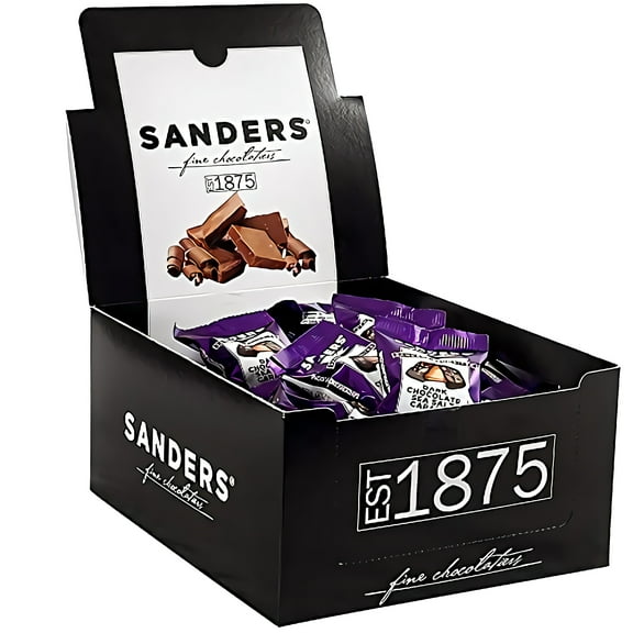 Sanders Dark Chocolate Sea Salt Caramels, Kettle Cooked Caramel Covered in Dark Chocolate, Individually Wrapped (48 Count)