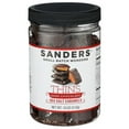 Sanders Fine Chocolates Dark Chocolate Sea Salt Caramel Thins 18 oz