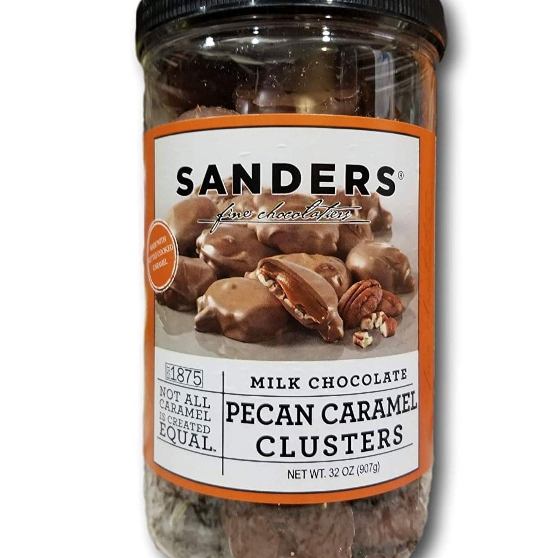 Sanders Milk Chocolate Pecan Caramel Clusters, 32 Ounce