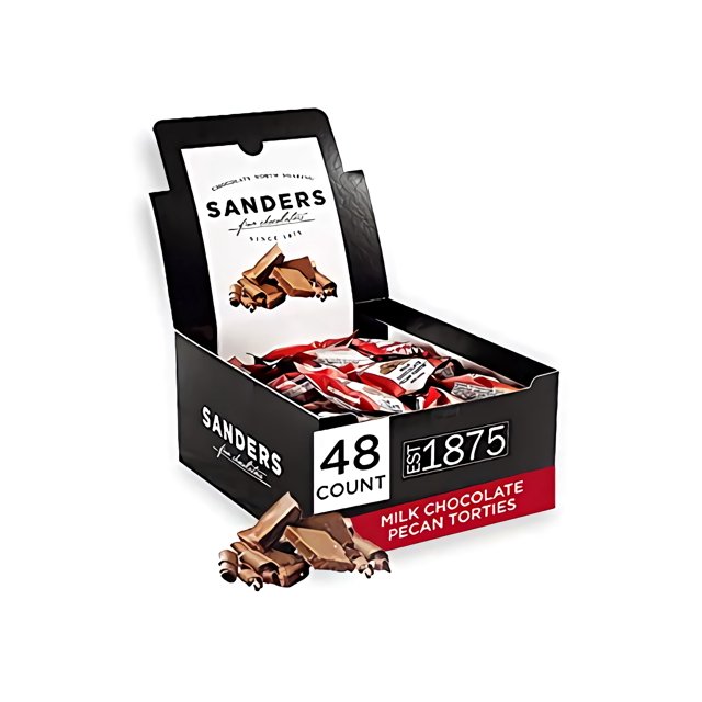 Sanders Milk Chocolate Pecan Tortie, Chocolate & Caramel Pecan Turtles, Individually Wrapped, .5