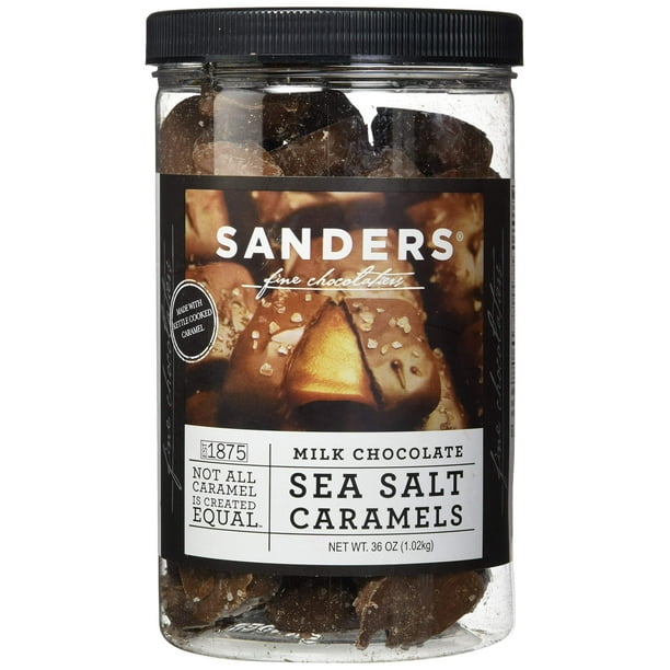 Sanders Milk Chocolate Sea Salt Caramels 36 Oz. 2.25 lb