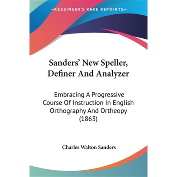 Sanders New Speller Definer And Analyzer