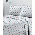 thumbnail image 1 of Sanders Printed Microfiber 3 Pc. Sheet Set, Twin Bedding, Gray, 1 of 3