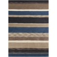thumbnail image 1 of Sanderson Sanderson Taupe Hand-Tufted Wool Brown/Blue Area Rug, 1 of 3