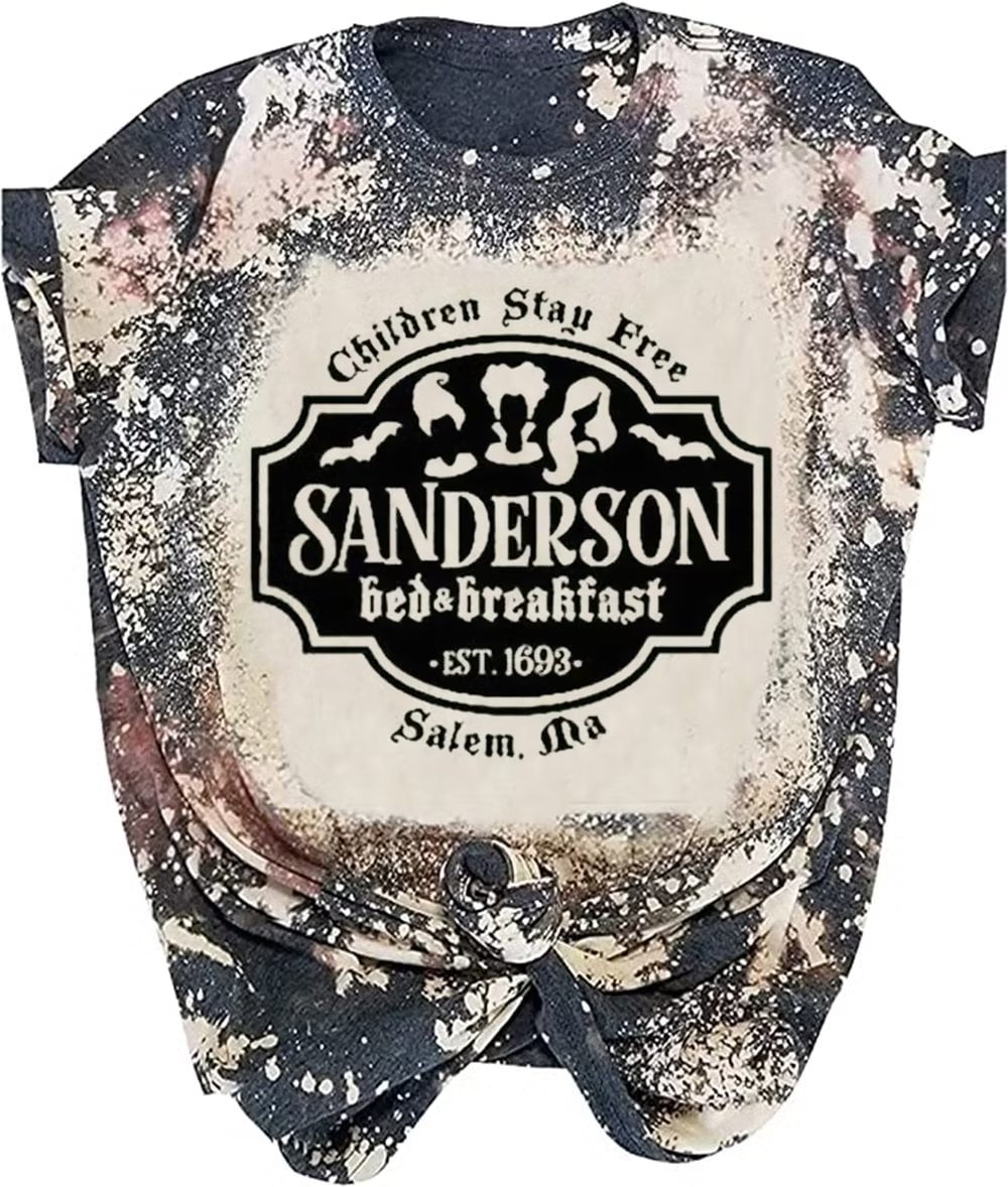 Sanderson Sisters Halloween Shirt Women Sanderson Bed and Breakfast Tee Hocus Pocus Funny Tshirt