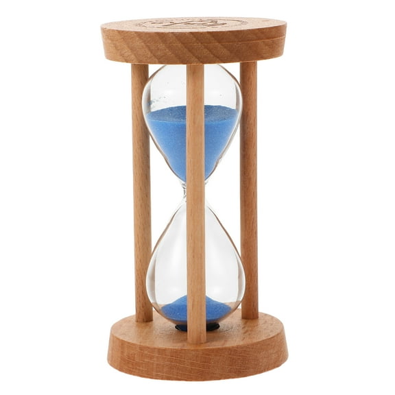 FRCOLOR Wood Color Sand Timer for Home Use Five Minute Brushing Fun and Decorative