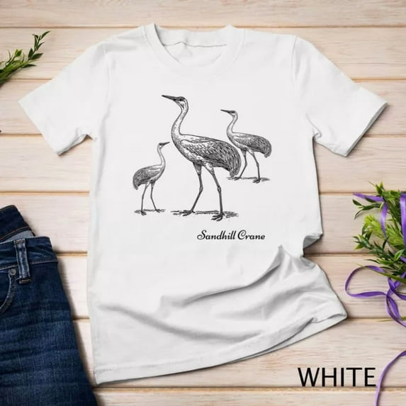 Sandhill Crane Bird Ornithology Unisex T-Shirt Unisex S-5Xl Hot Trending Shirt, Vintage Birthday Gift