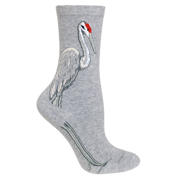 Sandhill Crane Gray Ladies Socks
