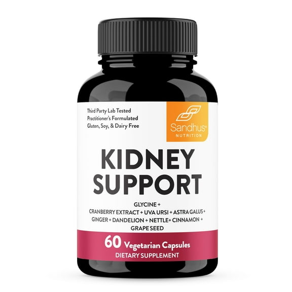 Sandhu's Kidney Cleanse Detox Support Supplement | with Cranberry Extract Helps Support Kidney & Urinary Tract Health | 60 Vegetarian Capsules
