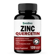 Sandhu's Zinc Quercetin, Dietary Supplements, 120 Vegetarian Capsules