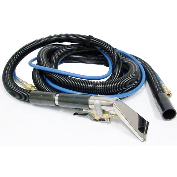 Sandia 80-8010 Stainless Steel Upholstery Tool with 15' Solution Hose and Vacuum Hose, 4"