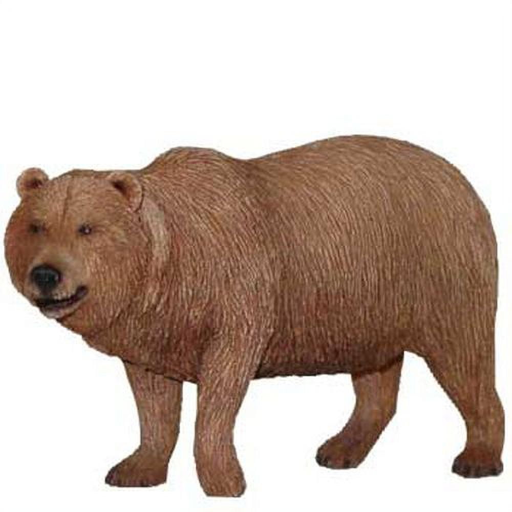 Small Brown Resin Grizzly Bear Sculpture