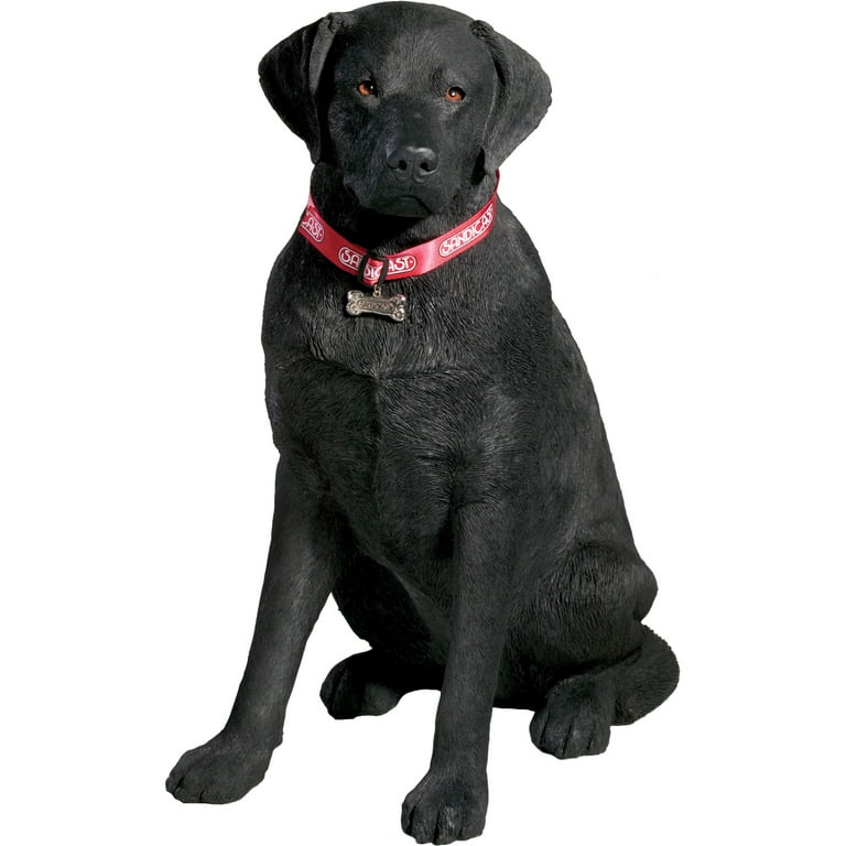 Sandicast Life Size Large Black Labrador Retriever Dog
