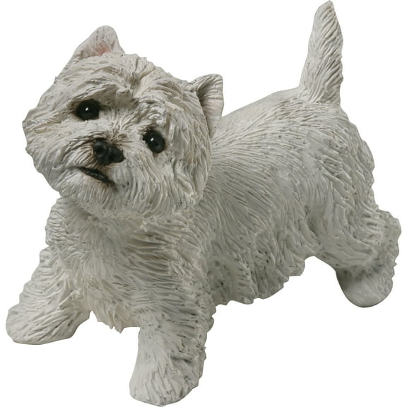 Sandicast "Mid Size" Standing West Highland White Terrier Dog Sculpture