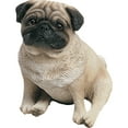 thumbnail image 1 of Sandicast "Original Size" Sitting Fawn Pug Dog Sculpture, 1 of 6