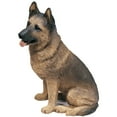 thumbnail image 1 of Sandicast "Original Size" Sitting German Shepherd Dog 9.75” Marble Dust Sculpture, 1 of 6