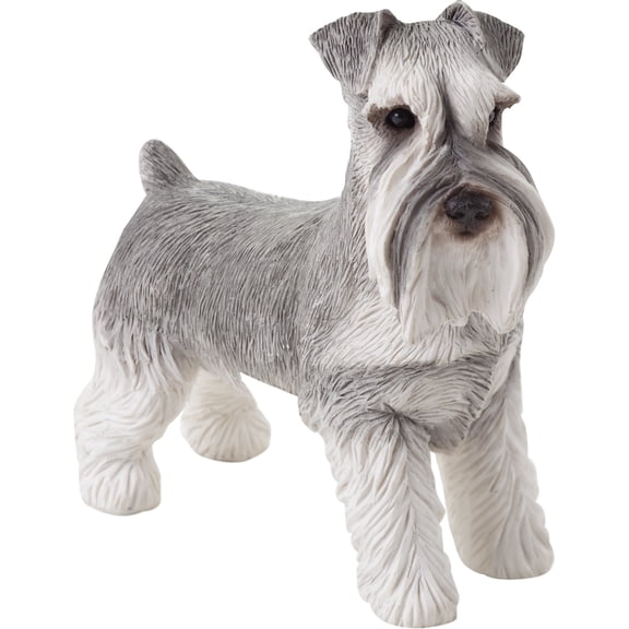 Sandicast "Small Size" Standing Gray UC Schnauzer Dog Sculpture