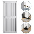 thumbnail image 1 of Sanding  30in./32in./36in./42in./48in.x 84in.MDF Barn Door With Sliding Hardware Kit ,Covered with Water-Proof PVC Surface 64in.x84in. - White, 1 of 5