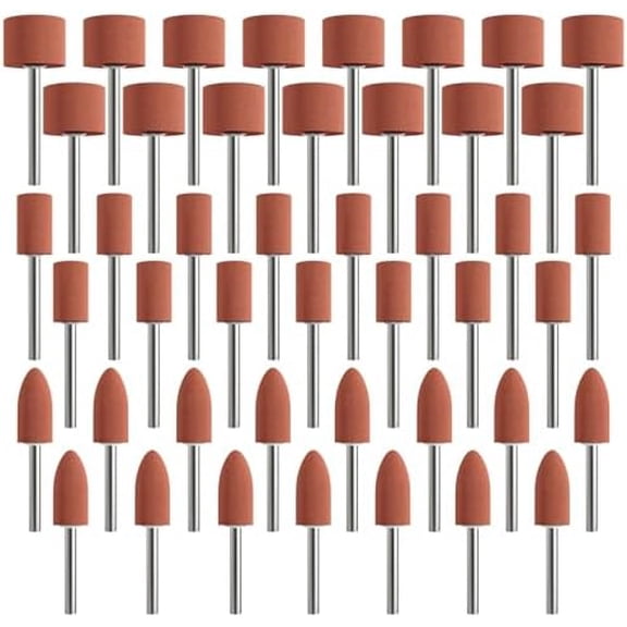 Sanding Bits for Dremel Rotary Tool, 45 count  Stone Sanding Drill Bits with 1/8" Shank, 3 Shape Aluminium Oxide Sanding Accessories Meet  Needs to  Rust Removal/Smoothing/Sharpening