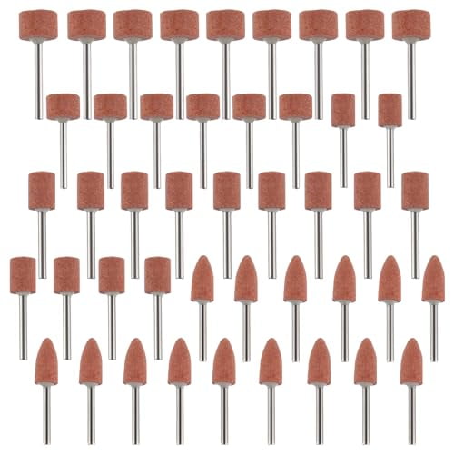 Sanding Bits for Dremel Rotary Tool Grinding Stone Sanding Drill Bits with 1/8" Shank for Grinding Polishing Deburring Ferrous Metal(Pack of 45pcs)$$Tools & Hardware Other
