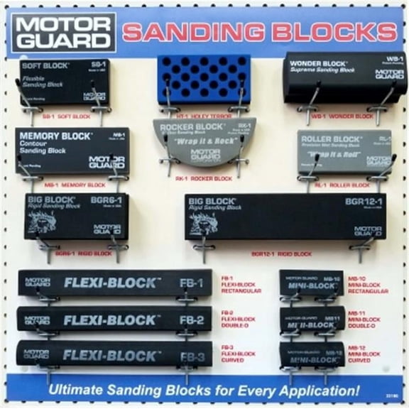 Sanding Block Display Board - 24 x 24 in.
