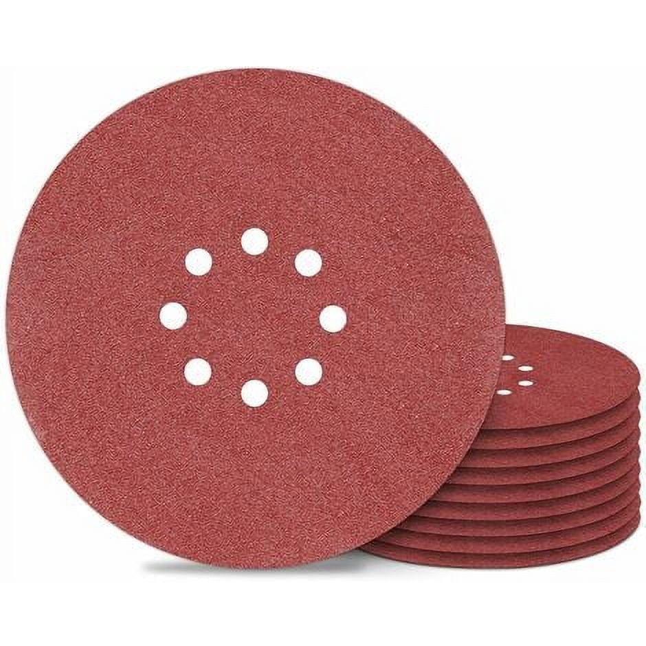 Sanding Disc 225 mm 8 Hole Sandpaper Grit 120 for Wall Sander 30PCS