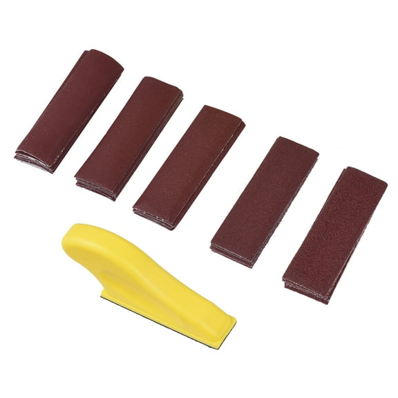 Sanding Paper,Sander Of 80/120/180/240/400 Inch Wood Furniture Pieces Detail Sander 3.5 X 1 Paper Zip Sander Paper Furniture Metal Of 80/120/180/240/400 Red X 1 Inch Au Red 30 Pcs