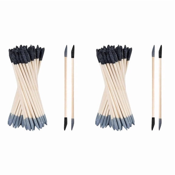 Sanding Sticks 100 Pcs, Double-Ended Sanding Tools for Wood & Plastic Models, 120/280 Grit, 5.4 X 0.2 Inch