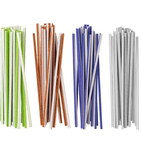 Sanding Sticks Assortment, Flexible Sanding Twigs – 100pc Coarse Grit Set (80/100/120/180) for Plastic Models, Gunpla, Wood, Metal, Crafts & Hobby Detailing