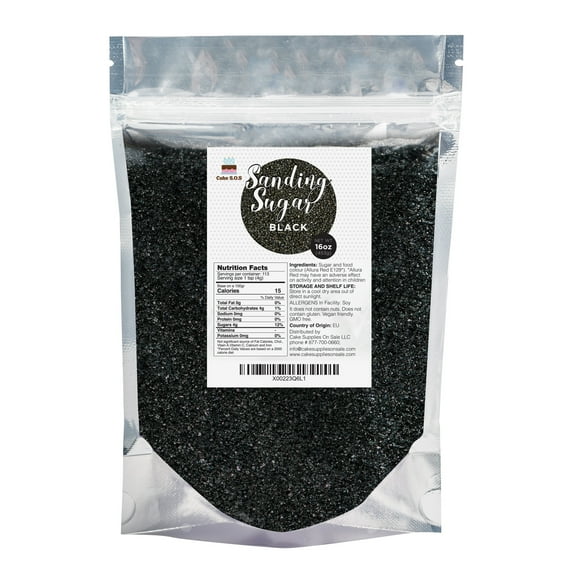 Sanding Sugar Black 16 oz