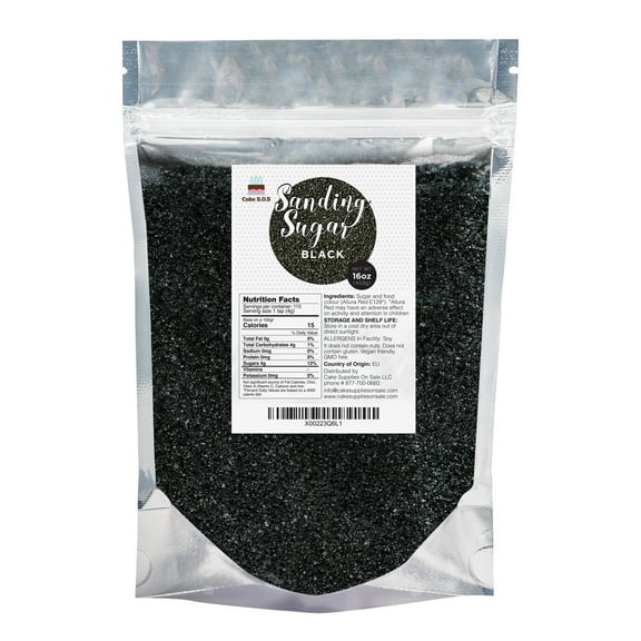 Sanding Sugar Black 16 oz