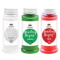 thumbnail image 1 of Cake S.O.S Sanding Sugar Dessert Sprinkles Set Christmas Collection - Green, Red, White, 7 oz., 1 of 6
