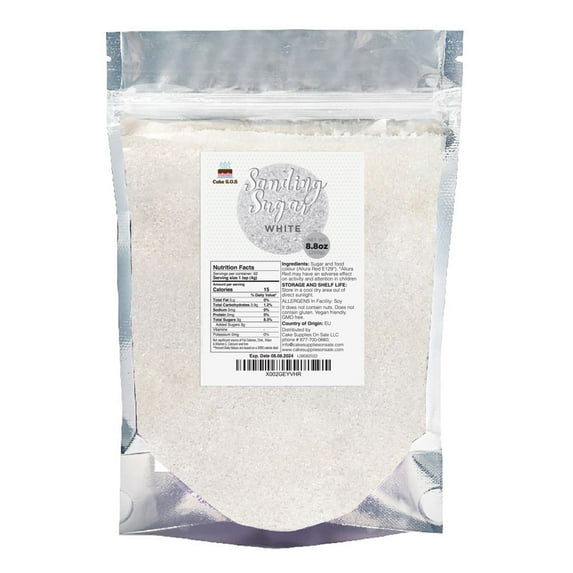 Sanding Sugar White 8.8 oz